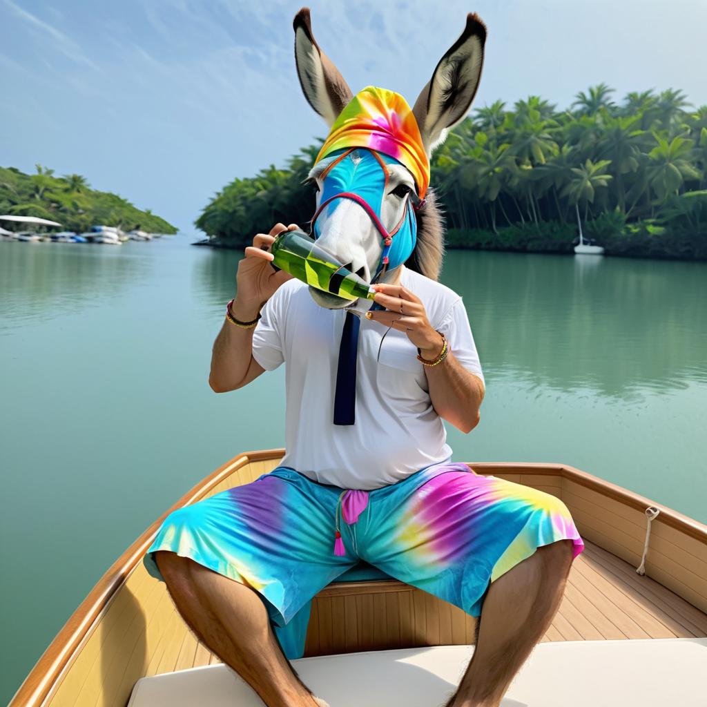 Yoga Donkey on a Boat Adventure