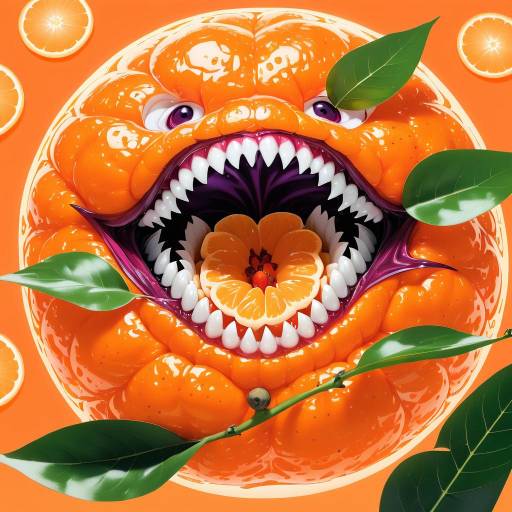 Vibrant Ancient Wizard with Mandarin Orange Vibrant Ancient Wizard with Mandarin Orange