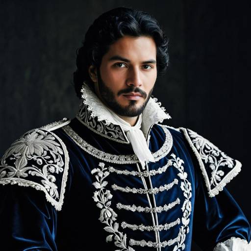 16th Century Venetian Officer in Embroidered Doublet