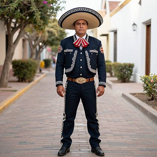 Man in Mexican Border Costume