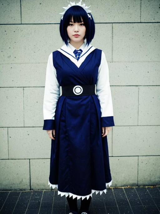 Cosplay woman in Nemu Kurotsuchi costume