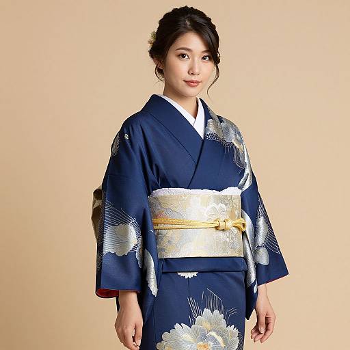 Elegant Asian Fashion Kimono Style
