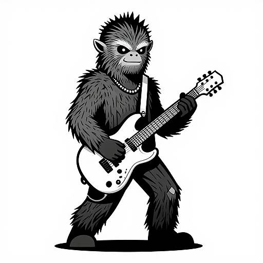 Punk Rock Jawa Vector Art