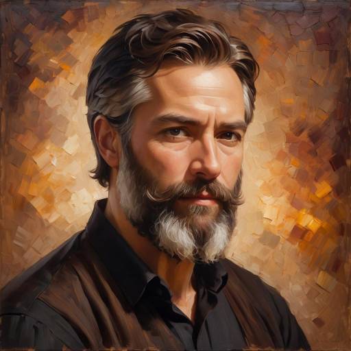 Portrait of Mature Man with Beard