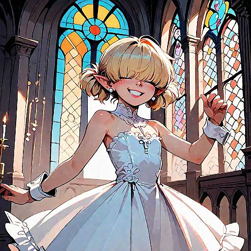 Underworld Clergy: Blonde Elf in Dress