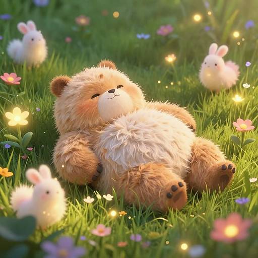 Obese Furry in Magical Meadow