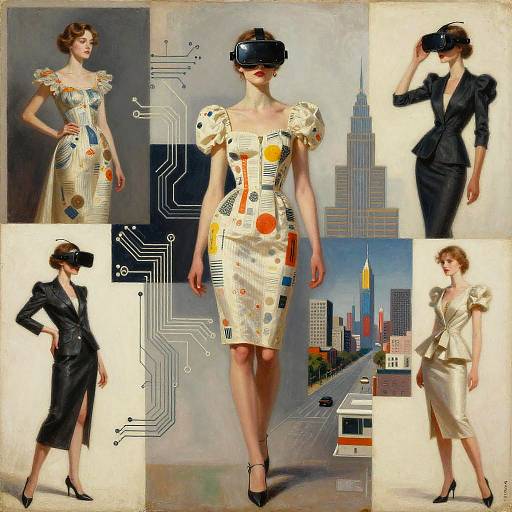 Futuristic Vintage Couture Muse