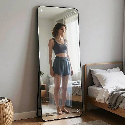AI-Powered Mirror Revealing Transparency