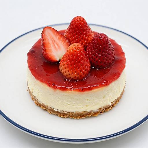 Delicate Strawberry Cheesecake Dessert