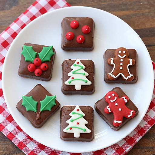 Festive Holiday Chocolate Squares
