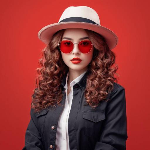 Monochrome Portrait of a Stylish Girl