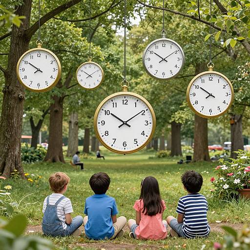 Timeless Glade with Backward Clocks