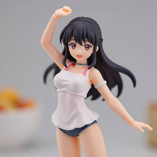 Elegant Cereal Figurine in Summer Blouse