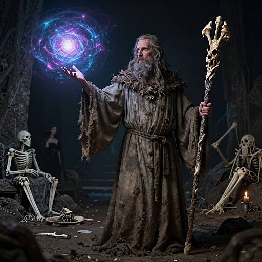 Necromancer Revealing Universe's Secret