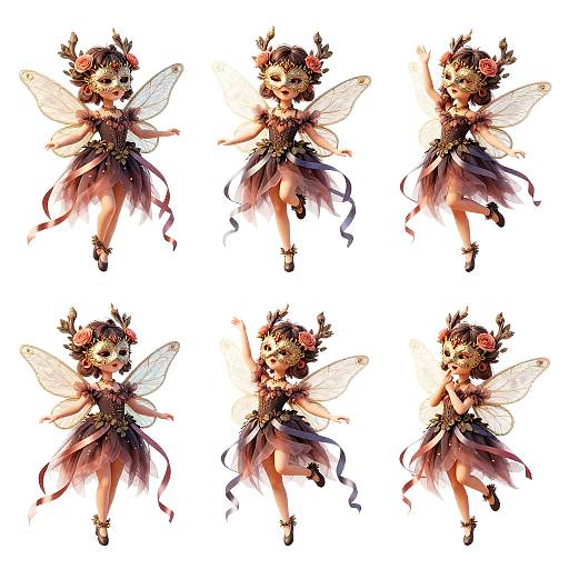 Tiny Woodland Fairies Masquerade Concept