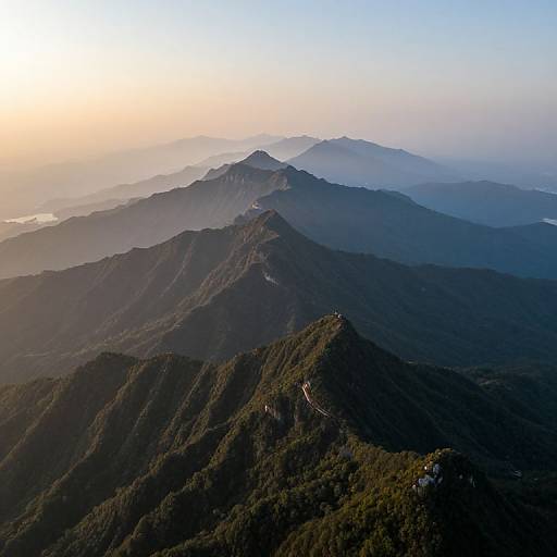 Origami Mountains at Dawn