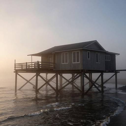 Foggy Morning California Coastline Mugshot
