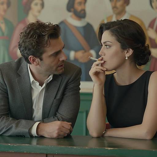 Intense Encounter in Elegant Restaurant