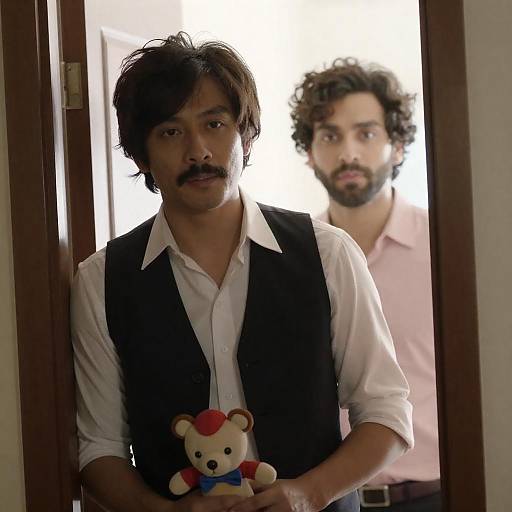 Two Men in a Doorway Portrait