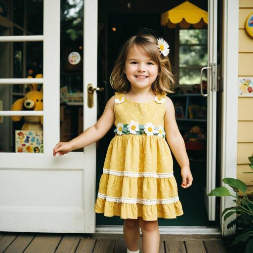 Charming Toddler Fashion Portrait Outdoors