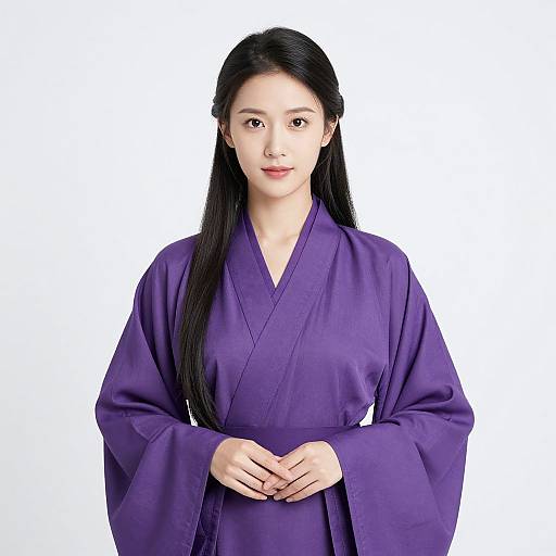 Woman in Purple Costume and Tiara