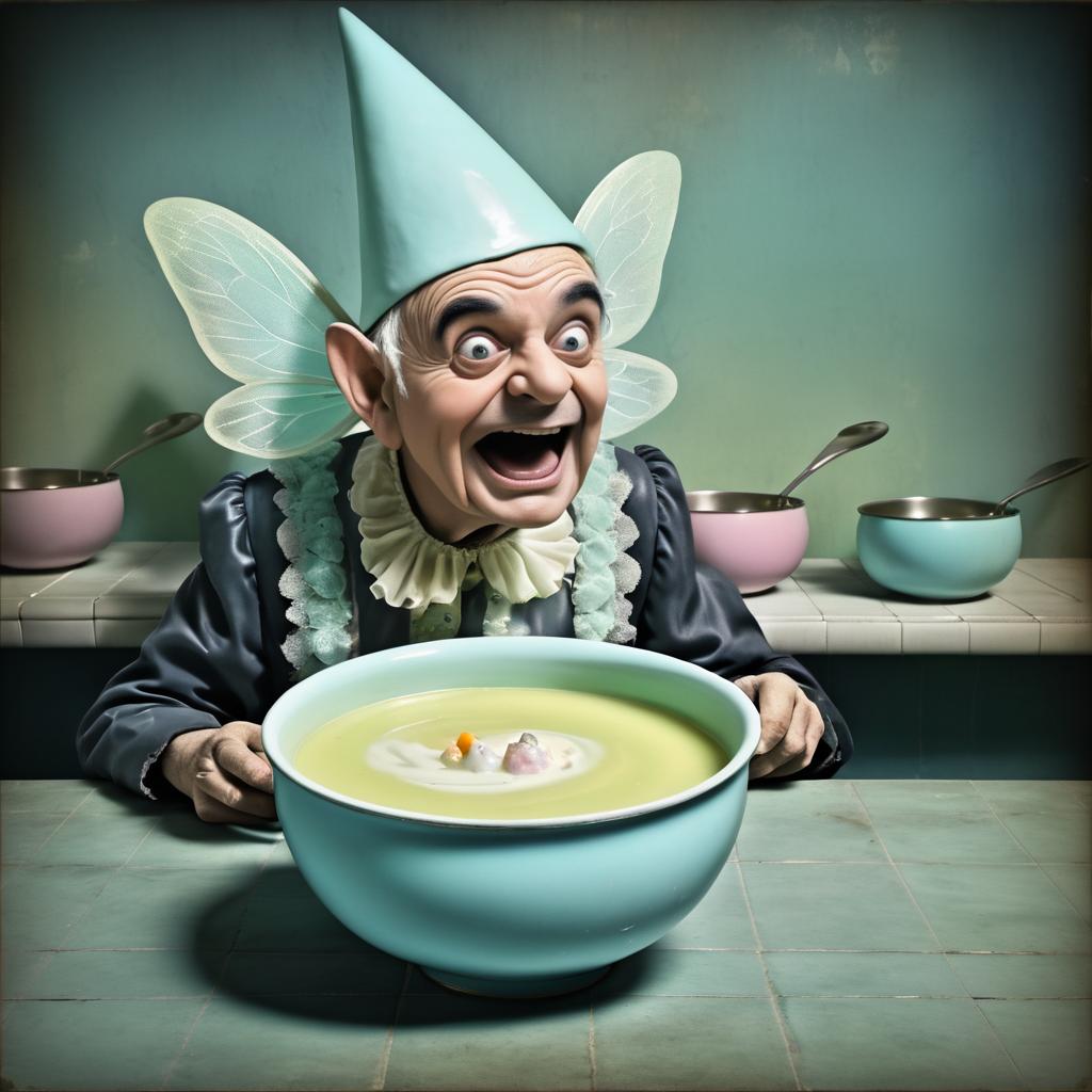 Demented Tooth Fairy's Soup Queue Surrealism