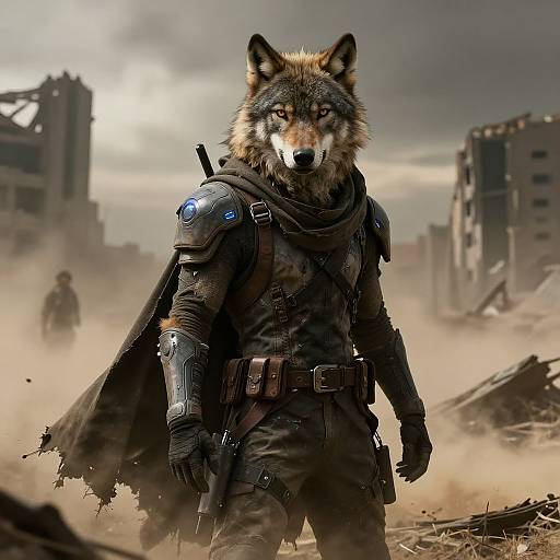 Post-Apocalyptic Persona Wolf Warrior