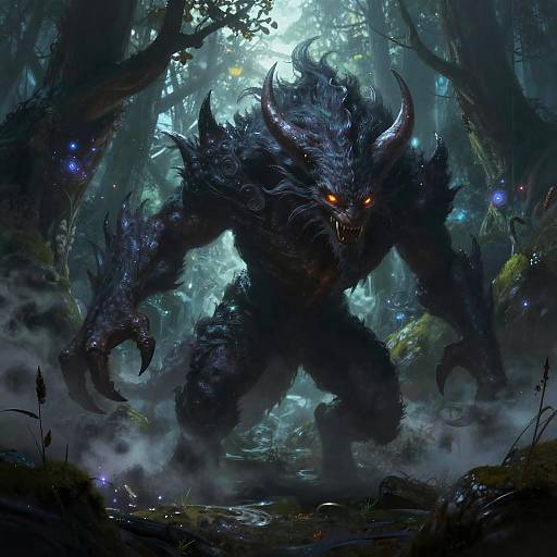 Mythical Beast Claws in Enchanted Forest