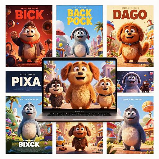 Pixar AI Poster Generator Visualization