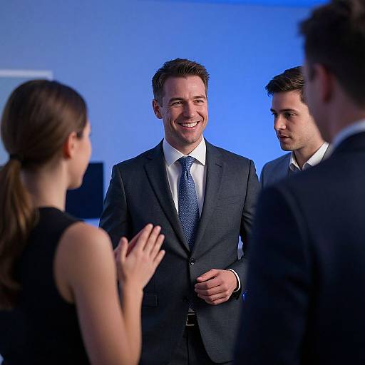 Office Supportive Boss Portrait