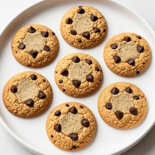 Golden Vegan Oat Chocolate Chip Cookies