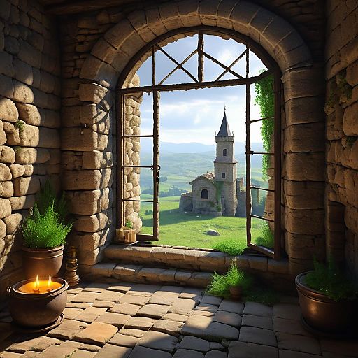 Cinematic View from an Ancient Tower Cinematic View from an Ancient Tower