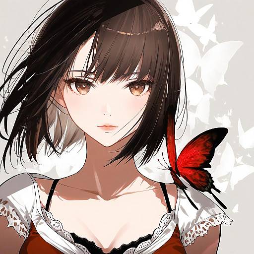 Illustration of Amakura mio, fatal frame in the style of Kimura shiki