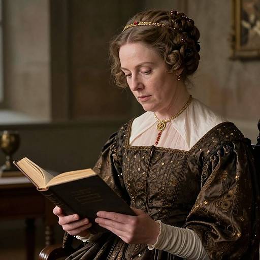 15th Century Wealthy Lady Reading