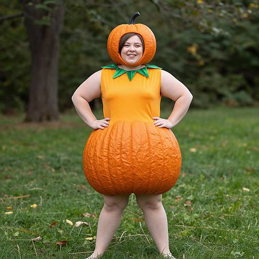 Plus Size Pumpkin Fruit Costume