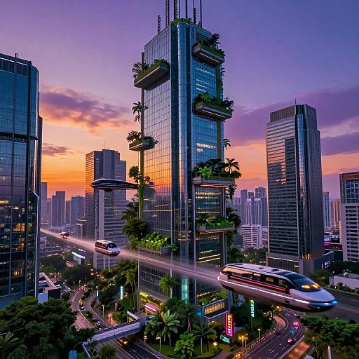 Shimo: Futuristic Cyberpunk Cityscape