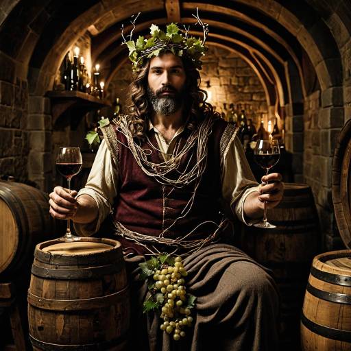 Dionysus in Ancient Wine Cellar