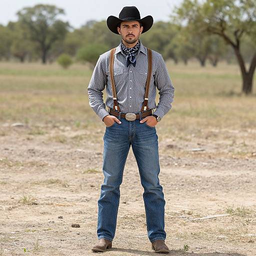 Western Cowboy Themed Male Outfit