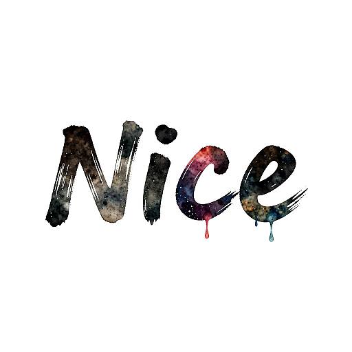 Playful Bold Brushstroke Word Art