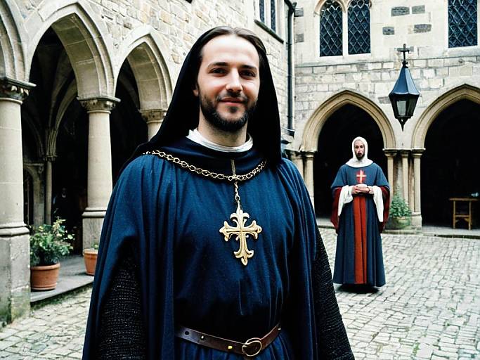 Medieval Man in Saints Fancy Dress