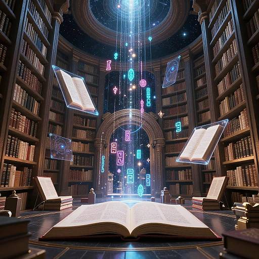 Celestial Akashic Vault in Space