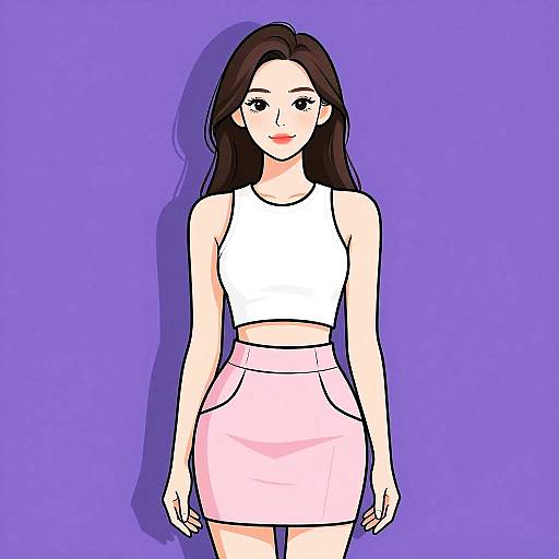 Stylish Modern Woman in Chic Outfit