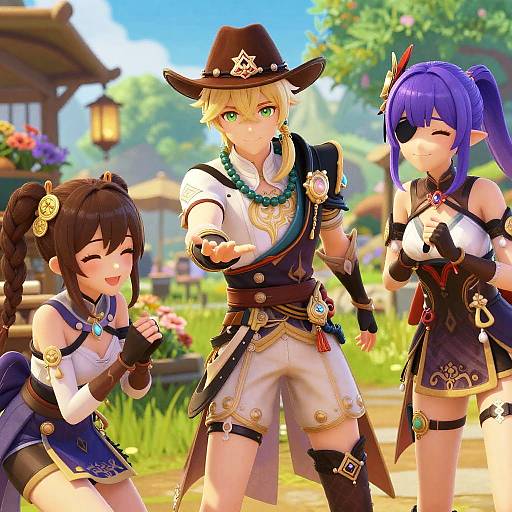 Genshin Impact Characters in Fantasy Market