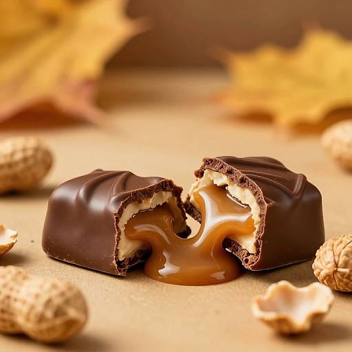 Cozy Autumn Snickers Close-Up