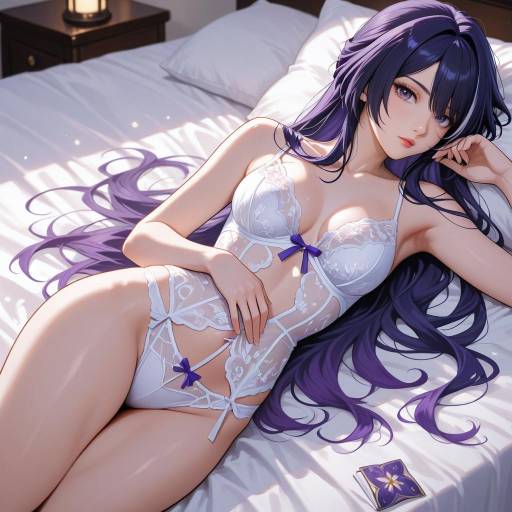 Romantic Cowboy Shot with Purple Elegance