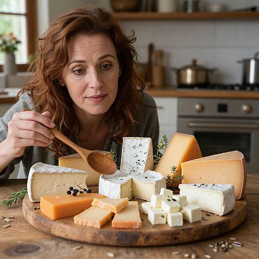 Rustic Cheese Platter with Warm Host