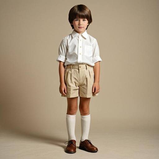 Boy in Classic Vintage Outfit
