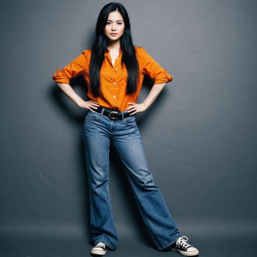 Realistic Parody of Solo Woman in Denim