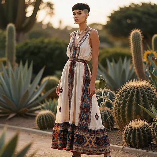 Bohemian Undercut in Botanical Garden