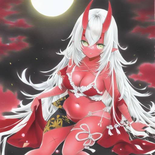 Illustration of Akumi (yoclesh), vyugen in the style of Arim0k0